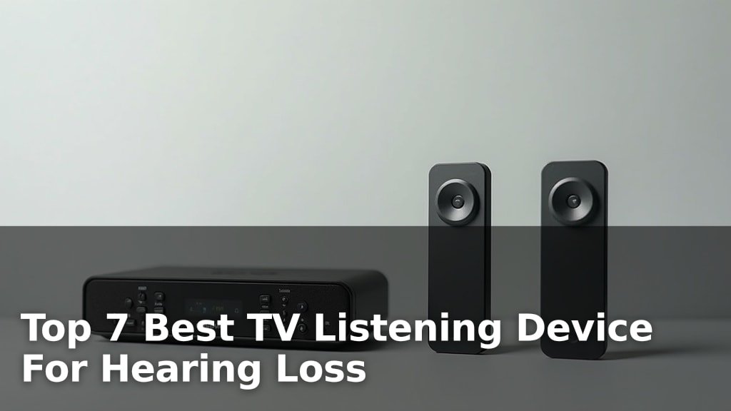 Top 7 Best TV Listening Device For Hearing Loss