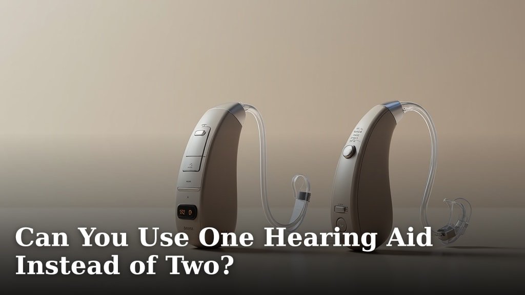 Can You Use One Hearing Aid Instead of Two?
