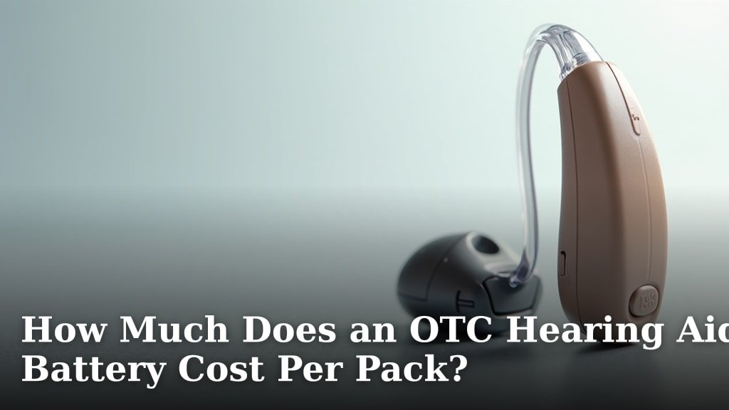 How Much Does an OTC Hearing Aid Battery Cost Per Pack?