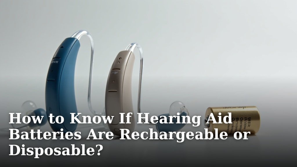 How to Know If Hearing Aid Batteries Are Rechargeable or Disposable?