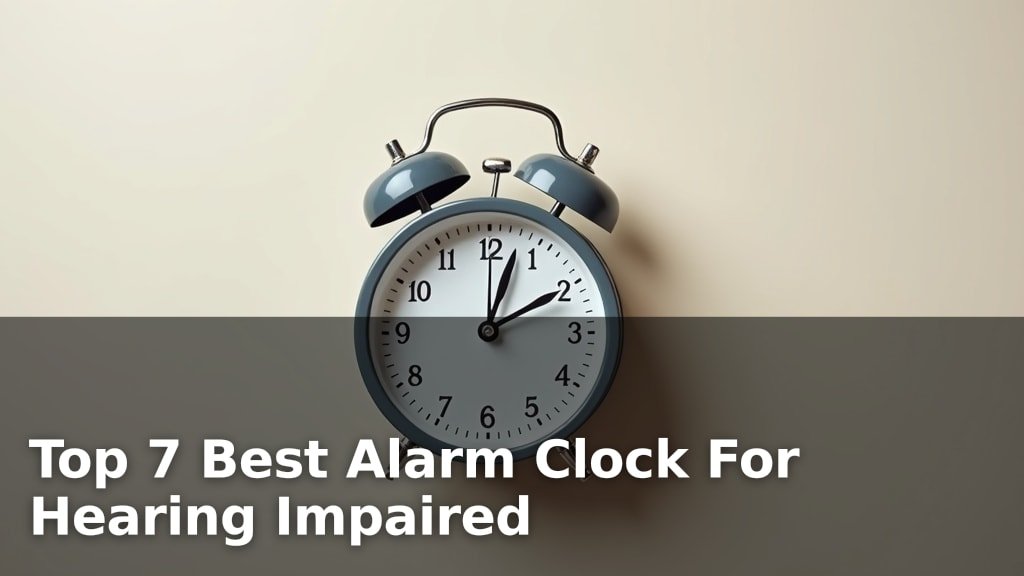 Best Alarm Clock For Hearing Impaired