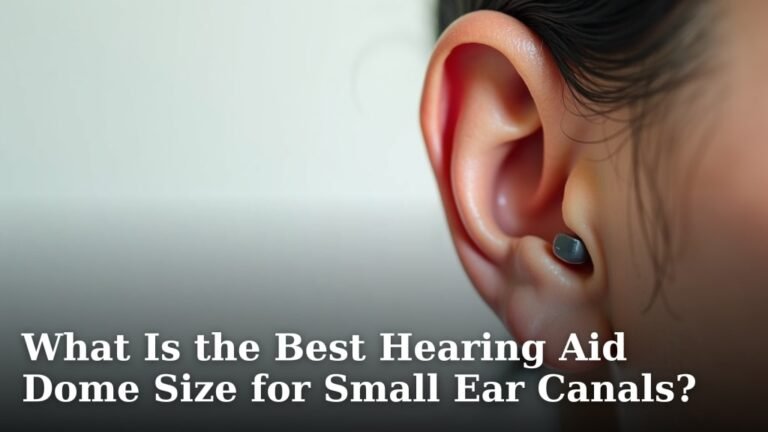 What Is the Best Hearing Aid Dome Size for Small Ear Canals?